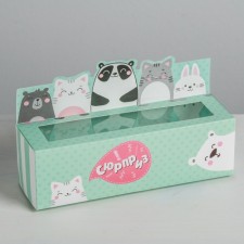 Box for Makarun confectionery, packaging 