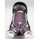 Winter fur envelope Snowy Baby, size 85 cm, purple color