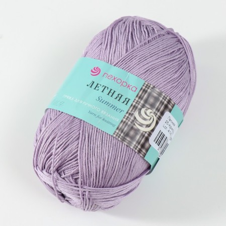 Yarn "Summer" 100%Mercerized cotton 330m/100g (25-critical)-1