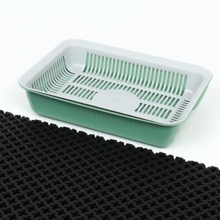 Animal rug EVA, cellular, 60 x 80 cm, black-3