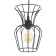 Bayerlux lamp "Freya" E27 40W black 16x16x23-123cm