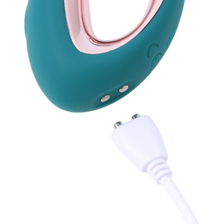 Rabbit Oka Vibrator, clitoris stimulator, G, 10 modes, 22 x 4 cm, emerald 1061344-5