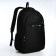 Young backpack from textiles with a zipper, 4 pockets, black/green color
