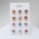 Brooch "Assorted" flowers with a bow, color mix (indivisible packing 12 pcs., Price per pcs.)