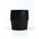 Polygonal pots from gypsum "Head", Black color, 11 × 12 cm