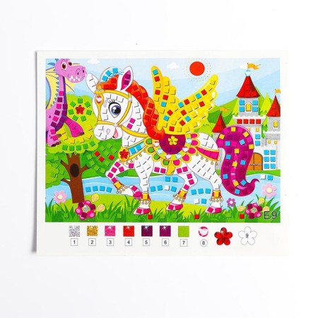 Mosaic Sticky "Pegas" sparkles, rhinestones-2