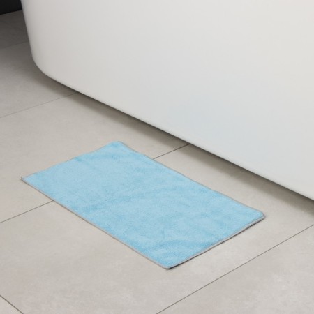Raccoon rag, 250 g/m², 50 × 30 cm, microfiber, with overlock, 1 pc, color of blue-4
