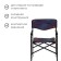 Folding chair KS3/KC, 50 x 56 x 86 cm, red collage