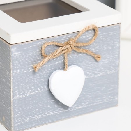 Casket Wood "with a heart" 8x10x10 cm-2