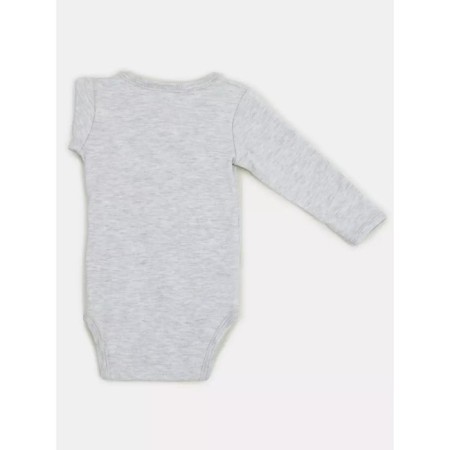 Body Kimono children with a long sleeve Rant Base, height 68 cm, color is light gray melange-3