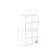 Stella hinge with doors junior 709x250x1406 White alaska/graphite