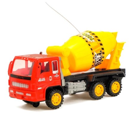 Radio -controlled “concrete mixer” truck, works on batteries, turquoise color-4