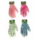 Garden, nylon gloves, with PVC half -willed, size 10, color mix, Greengo