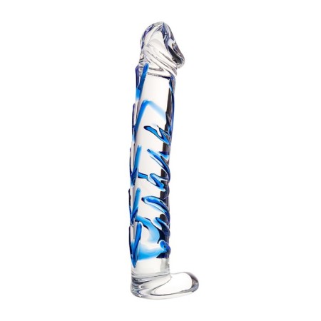 Unrealistic phallimitator Sexus Glass, transparent, 17 cm-1