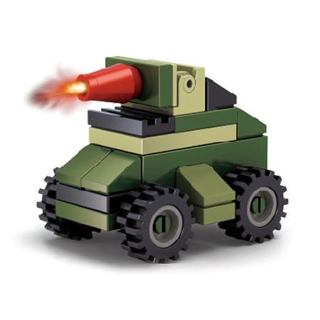Designer Army "Assault jeep", 36 parts, in a package-3