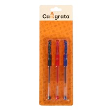 A set of gel pens, 3 colors: red, blue, black, 0.5 mm