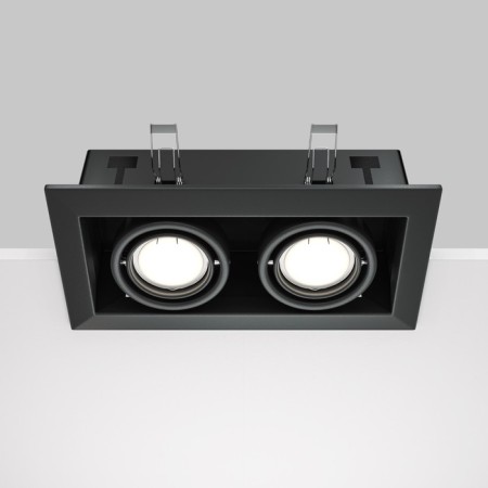 The built-in lamp Technical DL008-2-02-B, 2x50W, 24.5x12.6x7.2 cm, GU10, Black Color Black-3