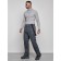 Semi-combinezone ski insulated male winter, size 54, dark gray color