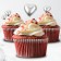 Set for decorating "hearts", silver color