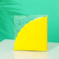 Round napkin 32 cm 12pcs/elastic yellow