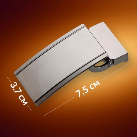 Biber for belt, automatic, 7.5 × 3.7 cm, black nickel color-1