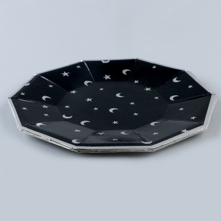 Paper plate "Night Sky", in a set of 6 pcs.-1