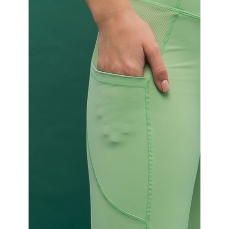 Sports female leggings, size XL, green color-1
