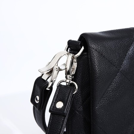 Women's bag Textura, messenger, small size, black color-3