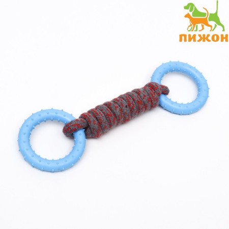 Cable toy with chewing elements "Lolly", up to 30 cm, up to 120 g, mix of flowers