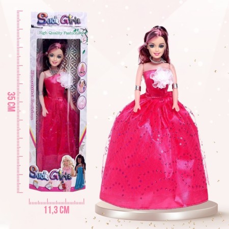 Model doll "Anna", in a dress, mix-4