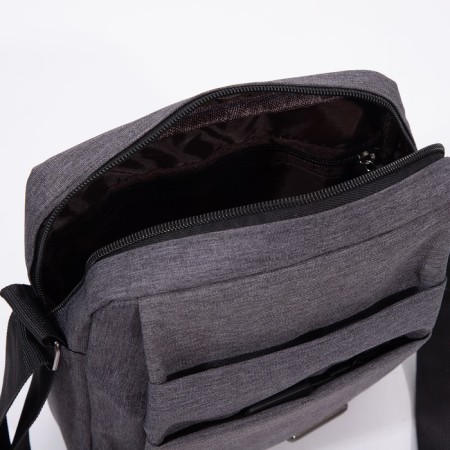 Male bag, gray color-5