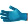 Gloves of nylon garden, knitting class 13, with PVC points, size 10, blue