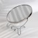 Desktop mirror - suspended “circle”, bilateral, with an increase, D mirror surface 16 cm, silver color