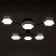 Chandelier 1318/6wt LED 144W 3000-6000K White 71x65x25 cm Bayerlux