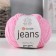 Yarn "jeans" 55% cotton, 45% acrylic 160m/50g (20 pink)