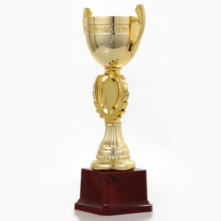 Cup 081, award figure, gold, plastic stand, 24.7 x 9.7 x 7.5 cm.-2