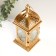 Climber Metal, glass for 1 candle "flashlight. Sugar" gold 21.5x10x10 cm