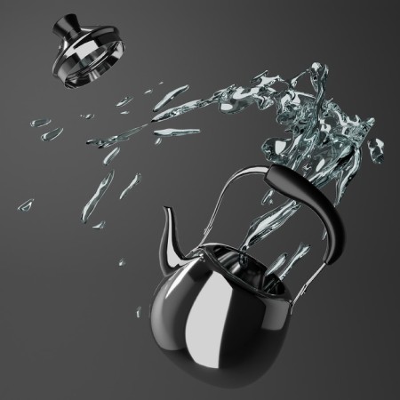 Teapot made of stainless steel Orchid, 1 l, silver color-5