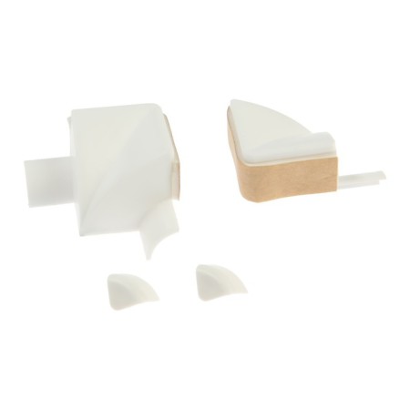 Border tape 4walls, white, with 2 corners and 2 plugs, 38 mm x 3.35 m-1