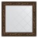 Mirror with engraving in the baguette frame, Byzantium bronze 99 mm, 89x89 cm