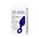 Anal plug, waterproof, silicone, purple, 11.5 cm, D 3.3 cm