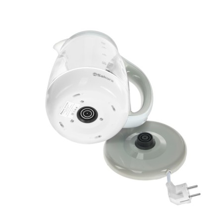 Electric kettle Sakura SA-2723WG, glass, 1.8 l, 1800 watts, backlight, white-4