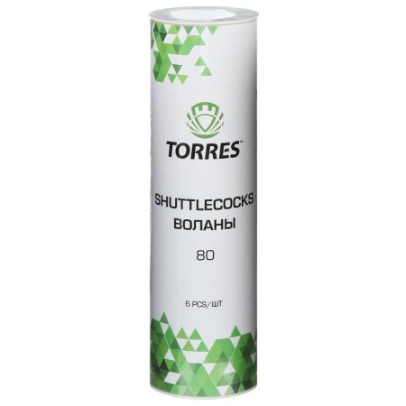 Torres 80 badminton stumps, 6 pcs., White color