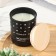 Aromatic candle in a glass "Moon", black gentleman, small