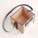 Kashpo wooden 10x9.5x8.5 cm "Gentleman", nut