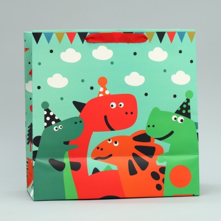 Gift package, packaging, “Funny holiday”, 26.7 x 26.7 x 13 cm,-4