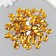 Decor for creativity Plastic "Rhil oval. Bright yellow" set of 150 pcs 1x1.4 cm