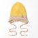 Children's hat minku rr 35-40, mustard/beige color