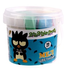 Fair crayons for writing and drawing, Bad Badtzmaru, 25 pcs. in the bucket