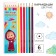 Color pencils, 6 colors, hexagonal, Masha and the bear